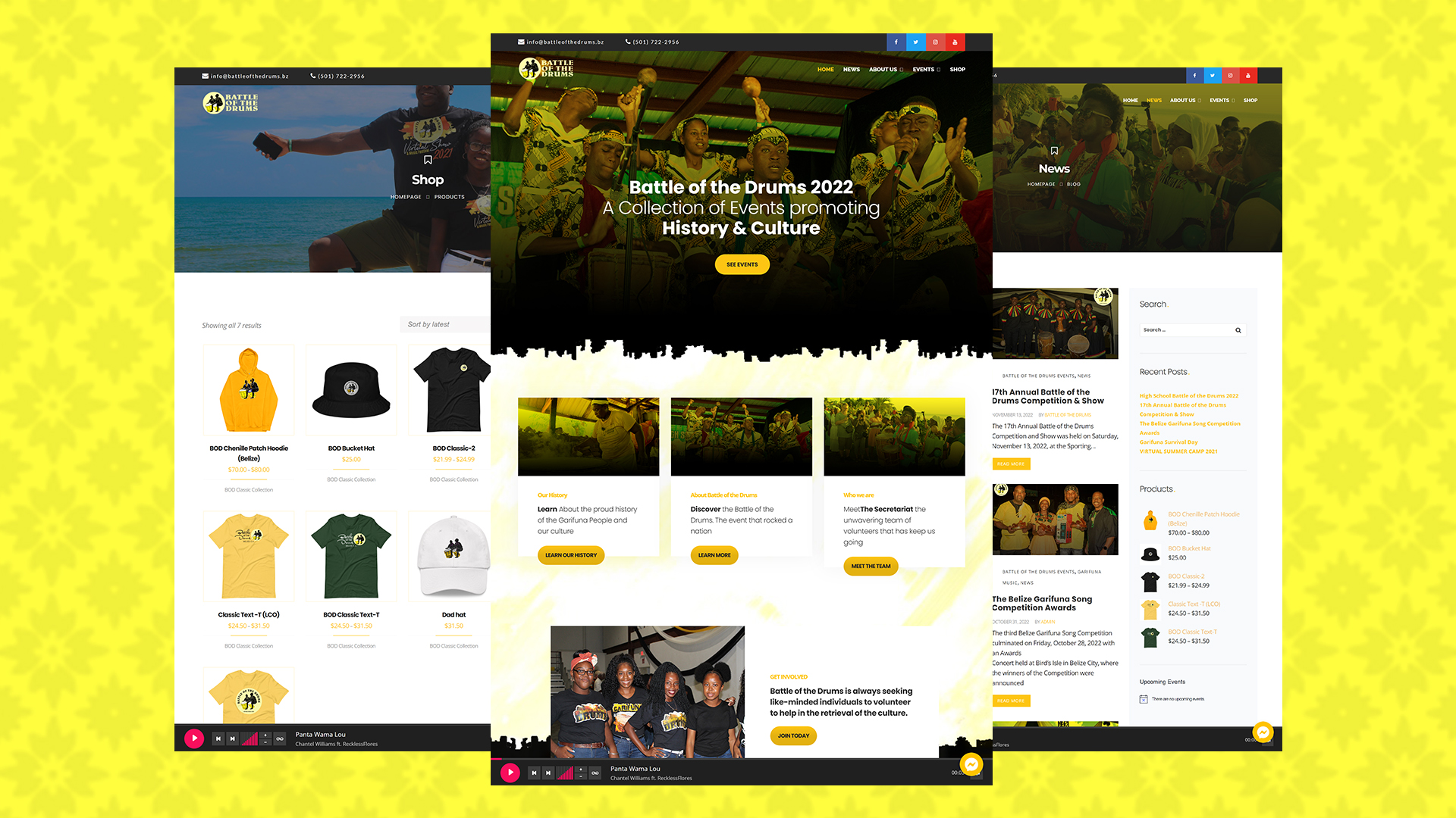 Battle of the Drums Website Case Study